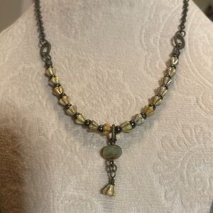 Labradorite necklace - Handmade - 16 in length - EUC